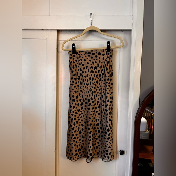 Realisation Par Tan and Black A-Line Skirt - Picture 3 of 3